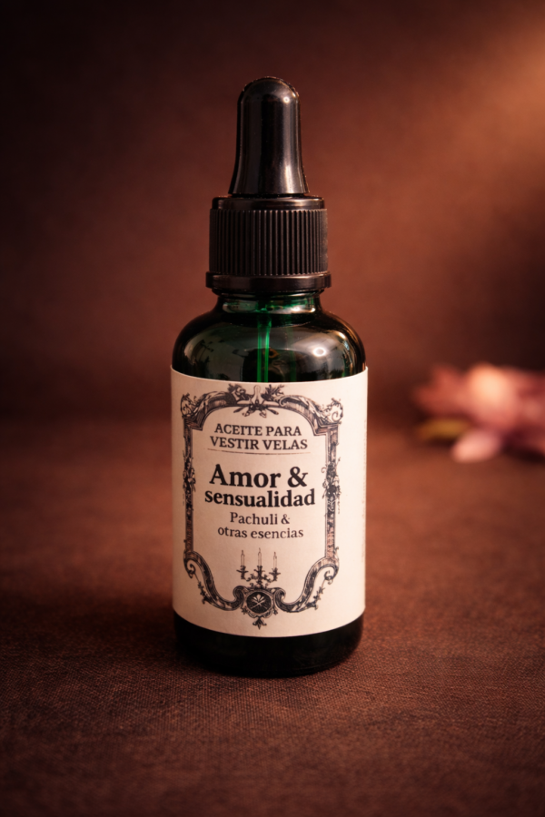 Aceite para Vestir Velas; "AMOR Y SENSUALIDAD"