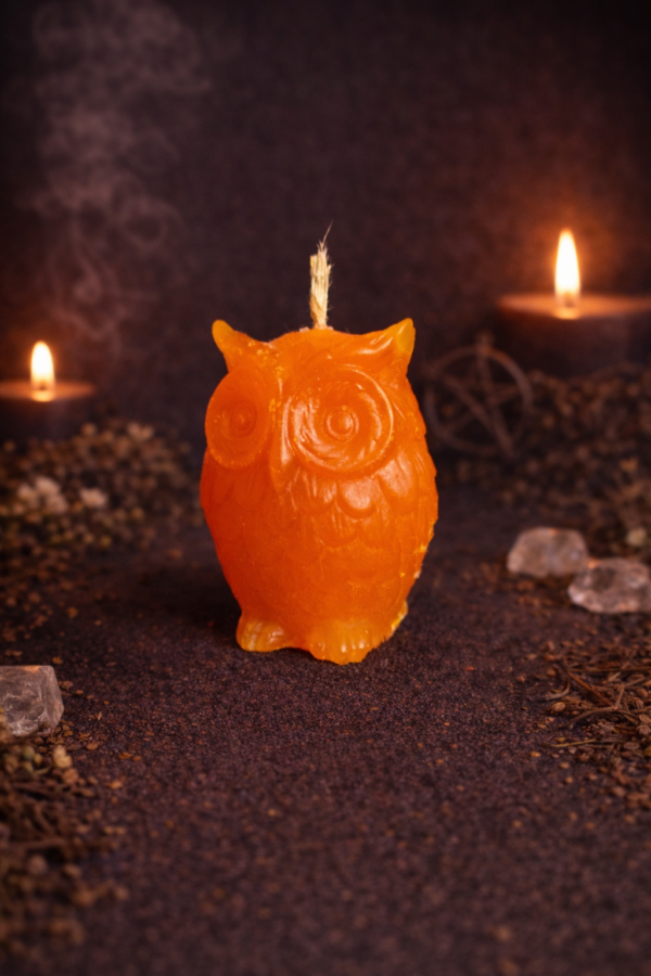 VELA CON FORMA DE BÚHO