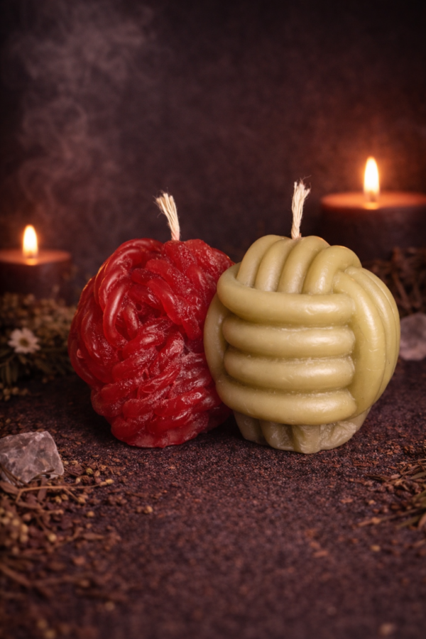 VELA CON FORMA DE NUDO