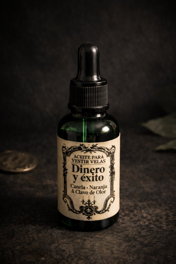 Aceite para Vestir Velas; "DINERO Y ÉXITO"