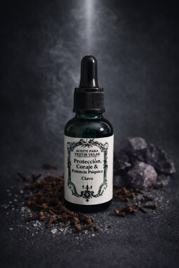 Aceite para vestir velas de "Clavo"