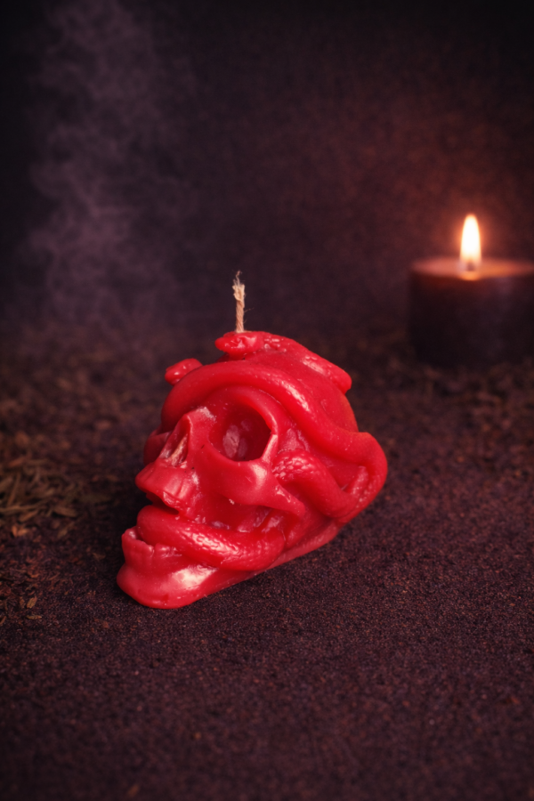 VELOA CRÁNEO CON SERPIENTE