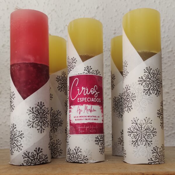 Cirios Especiados Ajo/ Sal/ Ají merkén