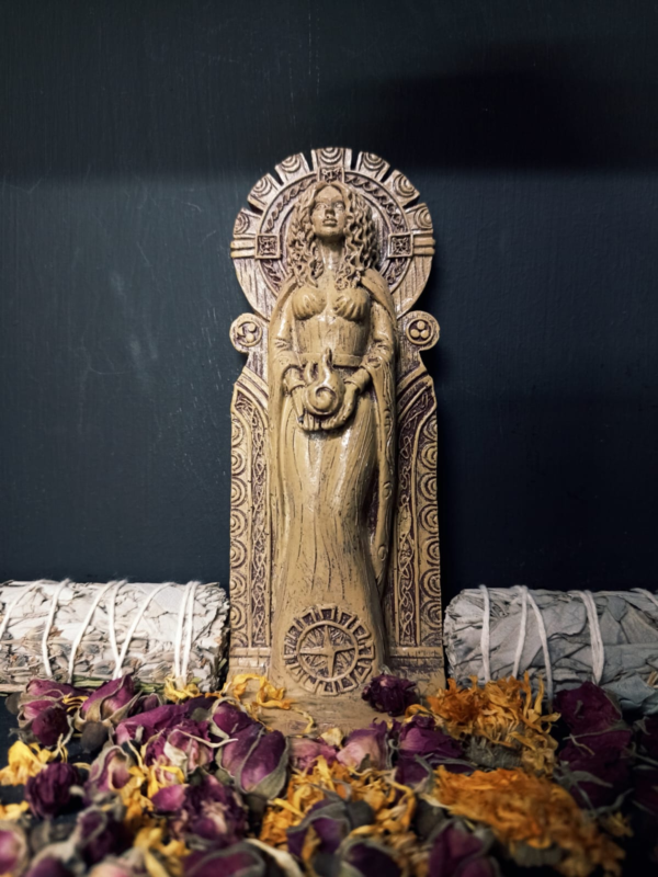 Figura Brigid Diosa Celta, 17cm.