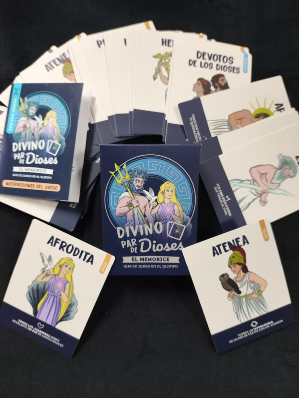 Divino Par de Dioses, el Memorice que se juega en el Olimpo.