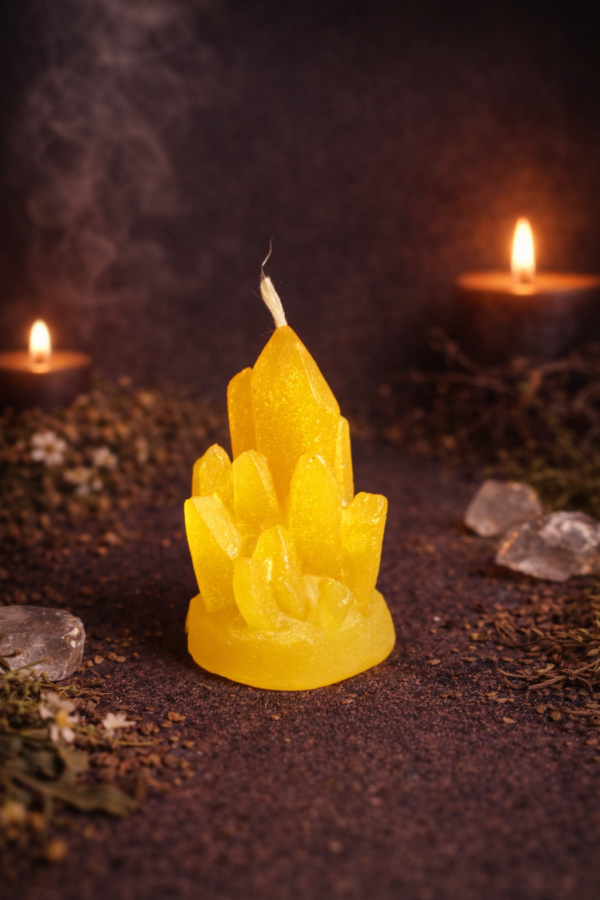 VELA CON FORMA DE CRISTAL DRUSA