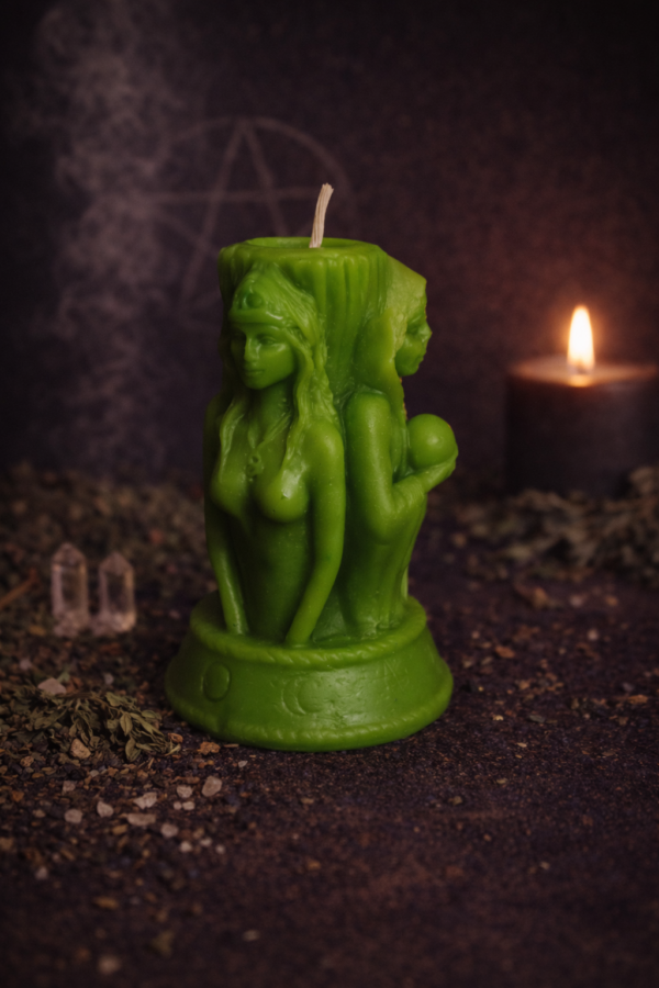 VELA CON FORMA DE TRIPLE DIOSA HÉCATE