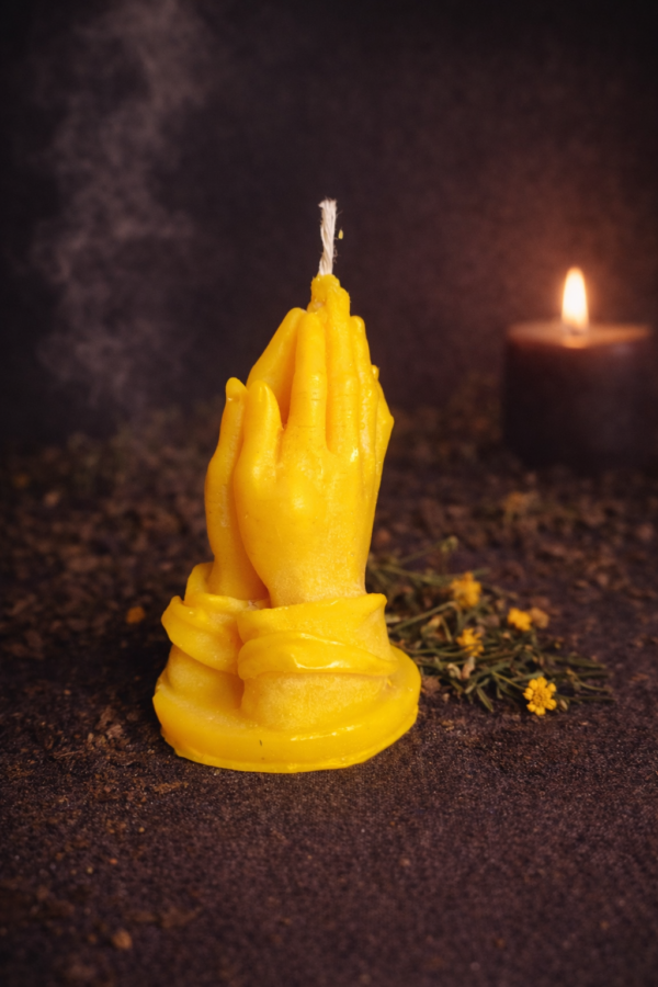 VELA CON FORMA DE MANOS PETICIÓN