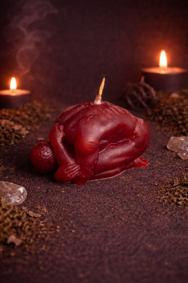 VELA CON FORMA DE TUMBADO O HUMILLADO