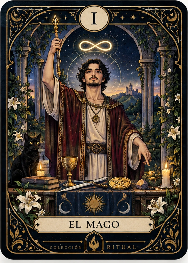 I · El Mago — ilustración de la Colección Ritual